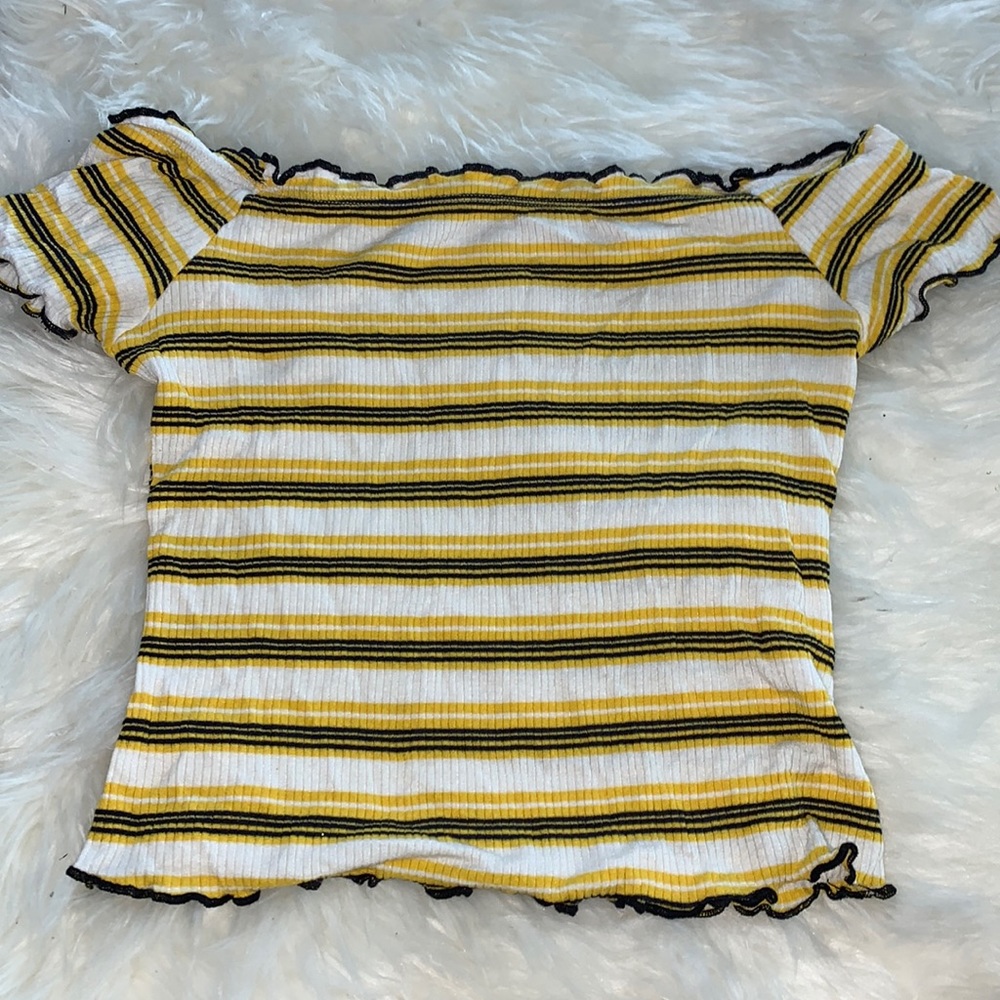 Charlotte Russe Stripped Crop Top